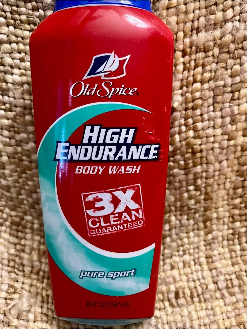 Vintage Old Spice High Endurance Body Wash Pure Sport 18 fl oz Discontinued.